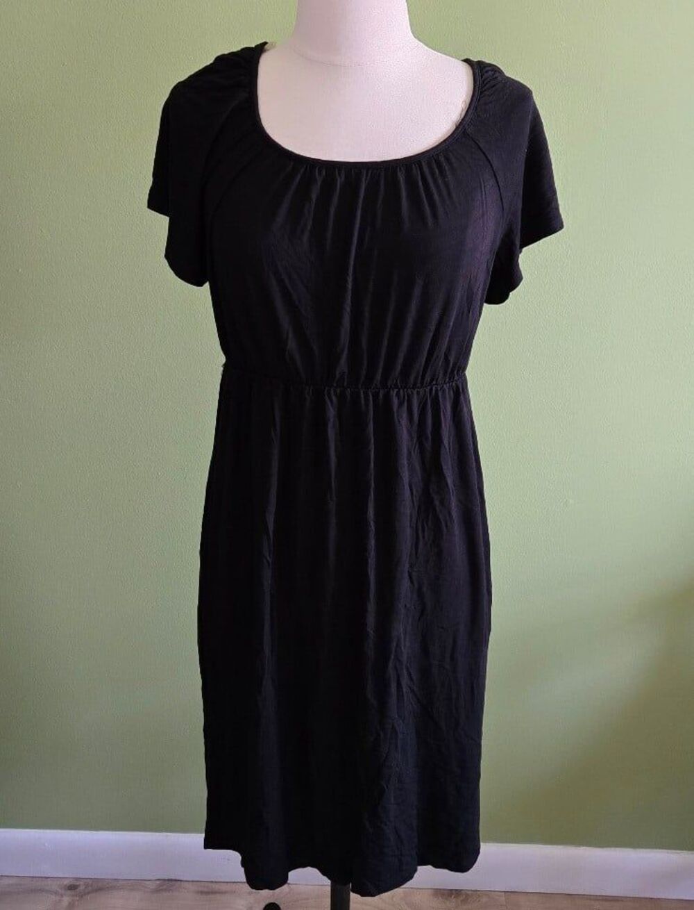 Merona Black Short Sleeve Dress Size Medium